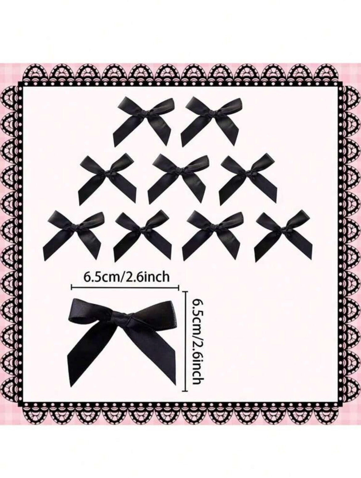 Black Bow Decoration